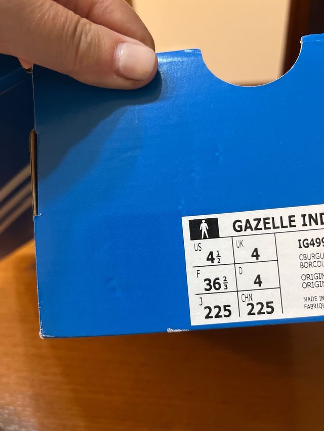 Zapatillas Adidas Gazelle Marrón-Verde Agua EU36