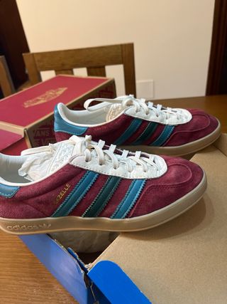 Zapatillas Adidas Gazelle Marrón-Verde Agua EU36