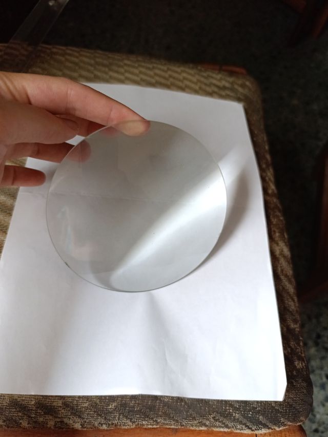 Lente de vidrio convexa