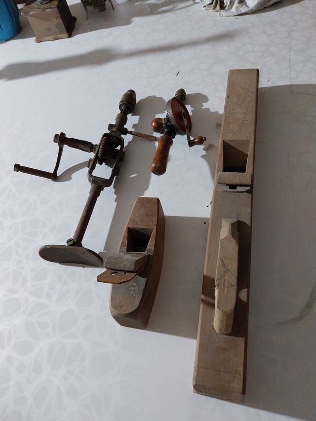 Antiguas herramientas carpintero Pregunta precio