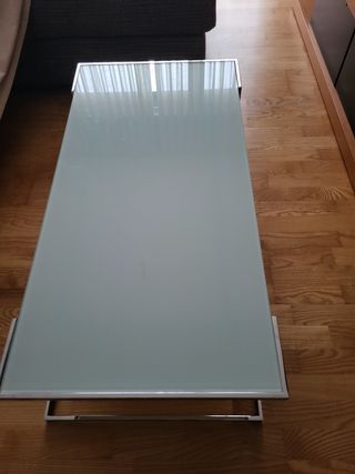 Mesa centro cristal metal - Moderna