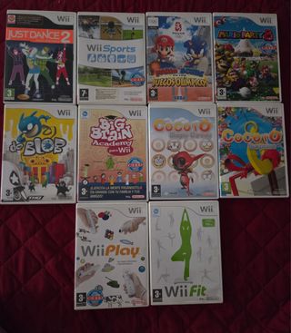 Pack 10 juegos Wii