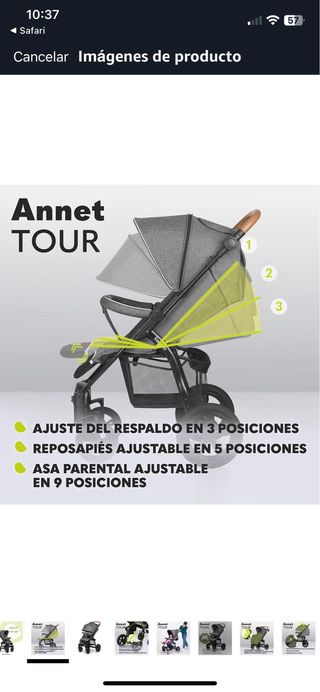 Silleta bebé Lionelo ligera