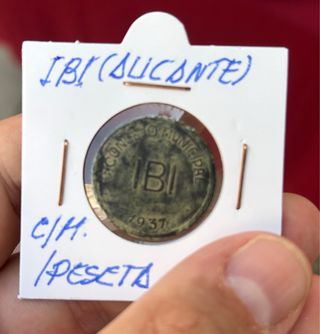 Moneda IBI Alicante 1937