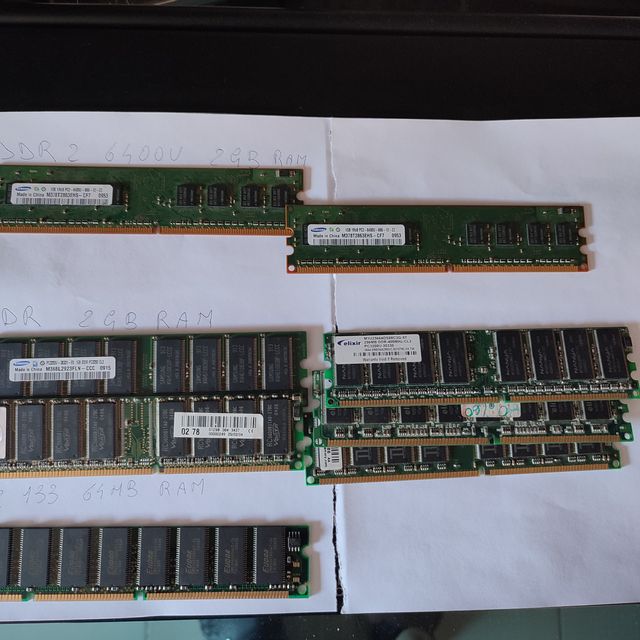 RAM PC DDR2-DDR3 13GB usate