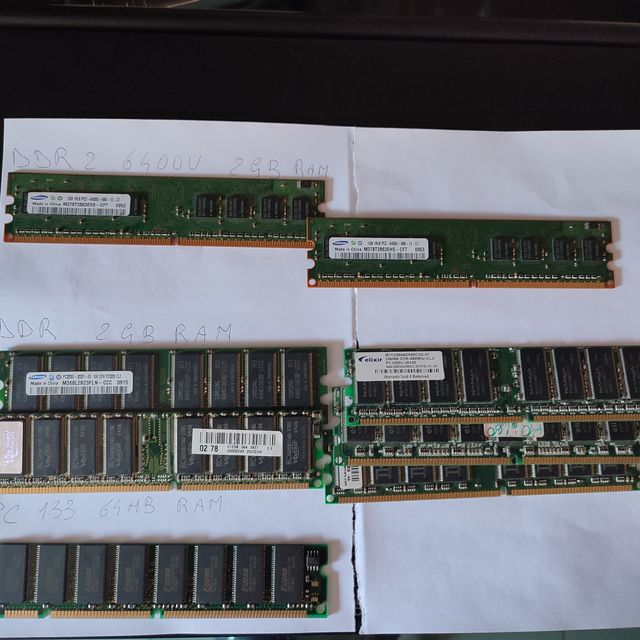 RAM PC DDR2-DDR3 13GB usate