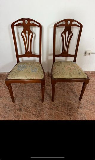 4 Sillas Comedor Madera