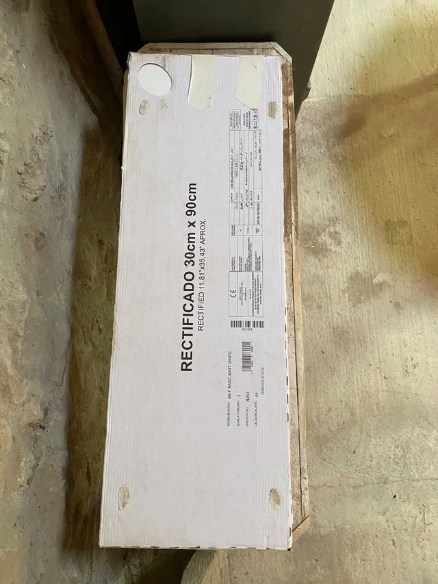 Azulejos Basic White 30x90c