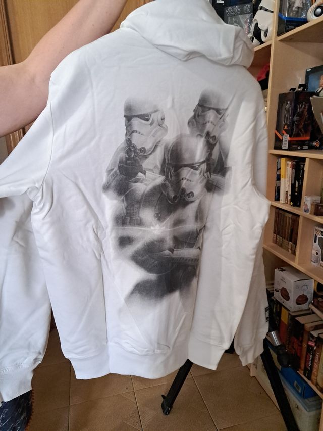 Felpa bianca Adidas Star Wars