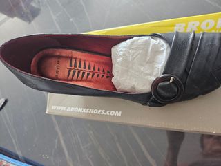 Tacón cuña Bronx - Negro