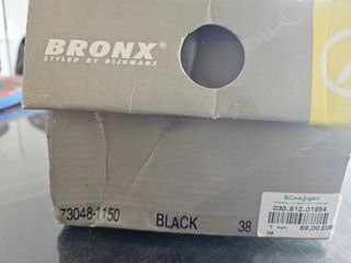 Tacón cuña Bronx - Negro