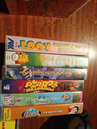 VHS infantiles y de Disney