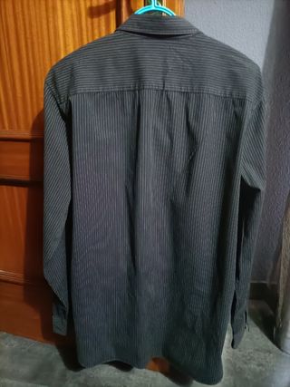 Camisa Calvin Klein negra rayas