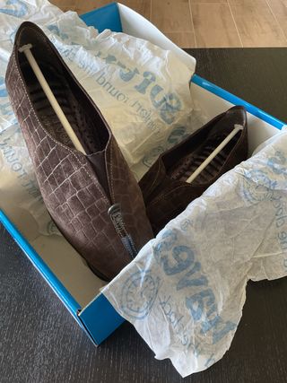 Zapatos ante marrón CONFORT