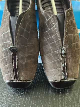 Zapatos ante marrón CONFORT