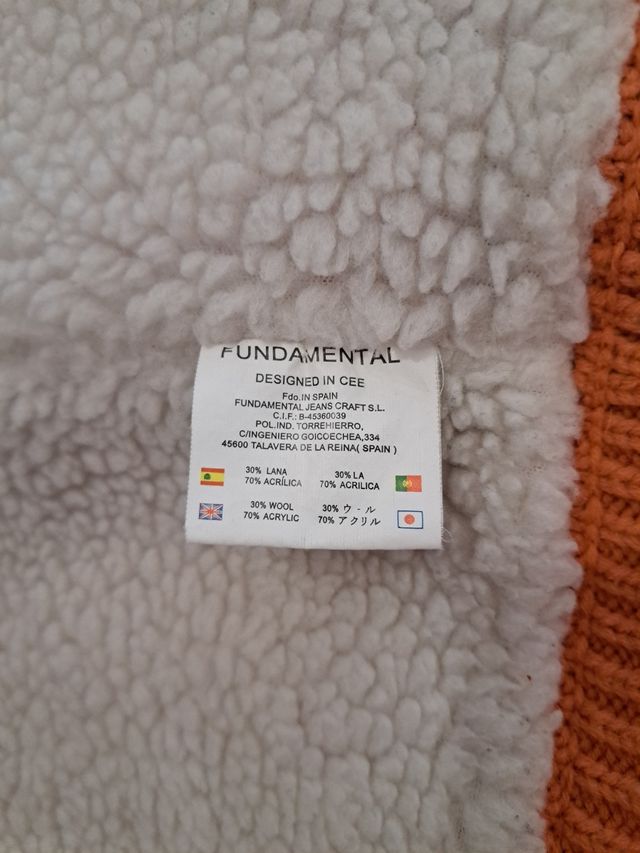 Giacca in felpa arancione con cappuccio