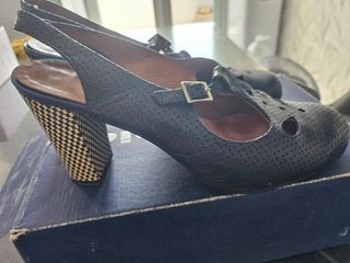 Zapatos Nemonic negros, tacón