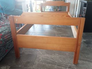 Estructura cama pino 90x190