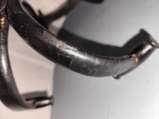 Perchero antiguo de madera negro