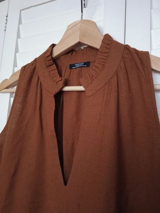 Vestido largo bordado Parfois
