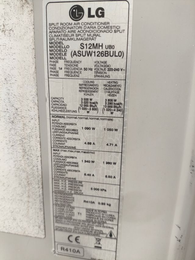 Motor ventilador LG S12MH - 4681A20091U