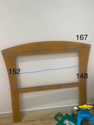 Cabecero cama madera 150cm