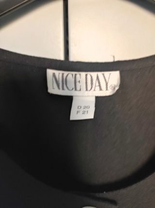 Blusa NICEDAY nera - Tg. unica