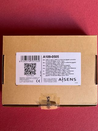 Adaptador USB-C a Ethernet Aisens