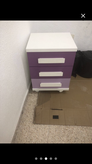 Cama nido blanca con cajones