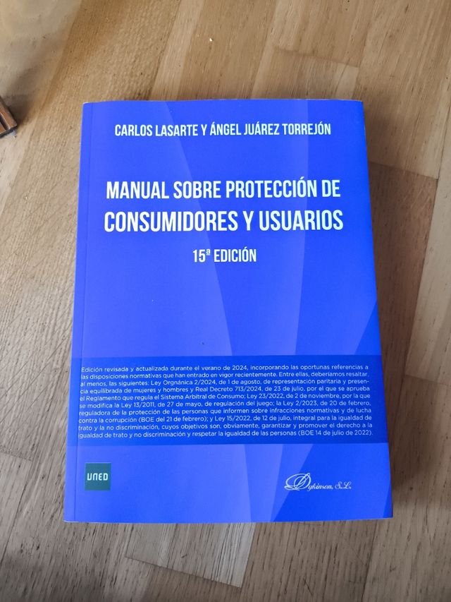 Manual sobre protección de consumidores y usuarios