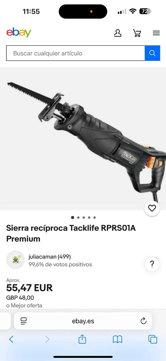 Sierra recíproca Tacklife RPRS01A