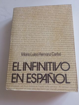 El infinitivo en español (Publicaciones del De...