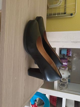 Tacones Satin negros - zapatos mujer