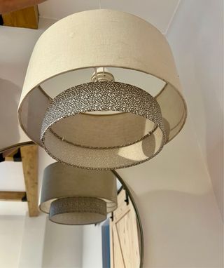 Lámpara techo beige-gris
