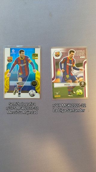 2 Cromos Messi MGK 21-22 La Liga