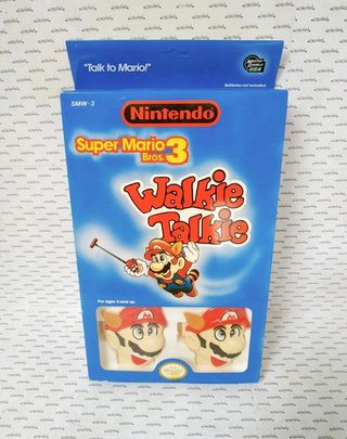 SUPER MARIO BROS 3 WALKIE TALKIE NINTENDO 1989