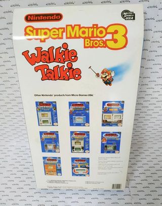 SUPER MARIO BROS 3 WALKIE TALKIE NINTENDO 1989