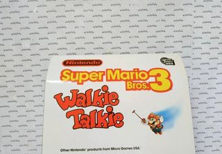 SUPER MARIO BROS 3 WALKIE TALKIE NINTENDO 1989