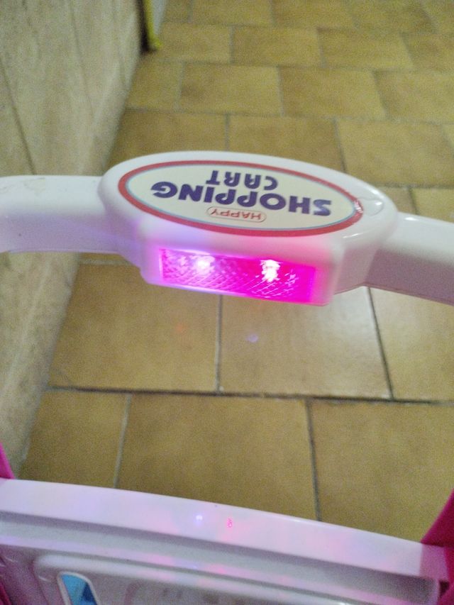 Carrito compra niños rosa