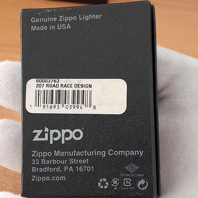 Zippo Gasoline Motor Oil Road Race