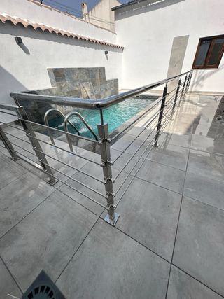 BARANDILLA PISCINA ACERO INOXIDABLE 