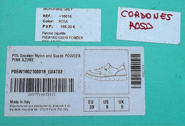 Zapatillas Panchic casual rosa-azul