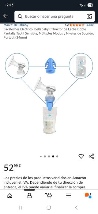 Sacaleches doble eléctrico