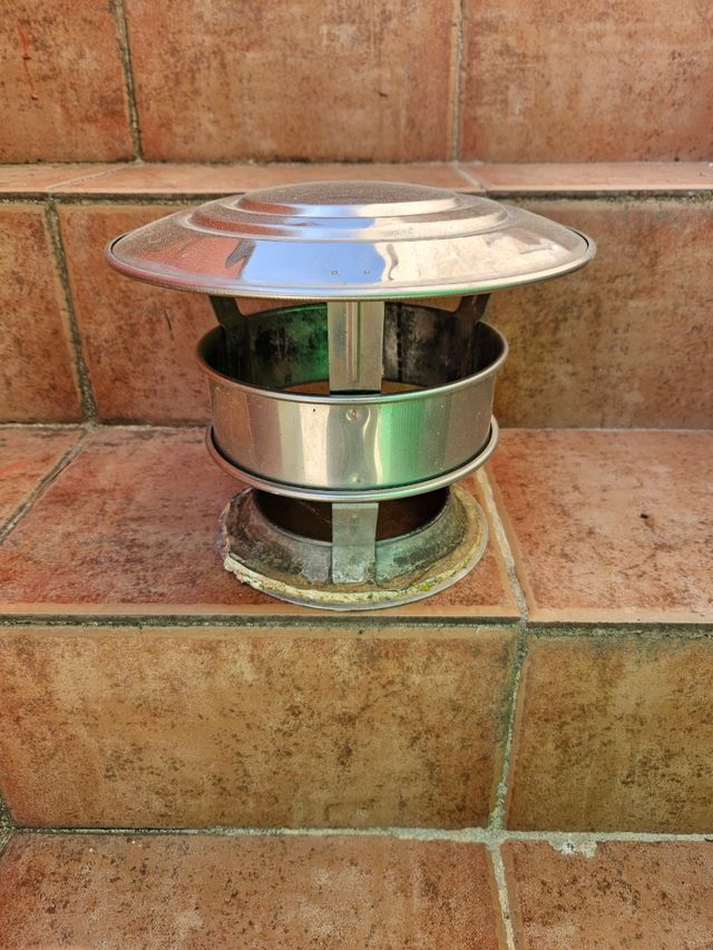 Copete chimenea metal diametro interior 12,5cms