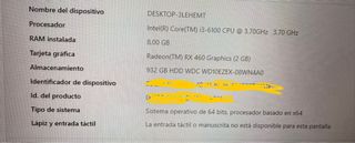Torre PC sobremesa Intel i3