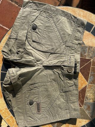 Shorts Sisley verde oliva donna