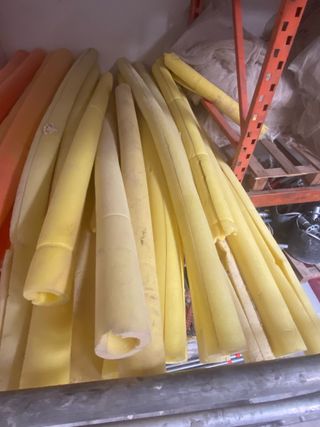 Tubos protectores andamio (amarillos)