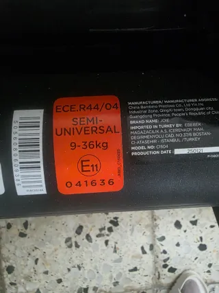 Silla coche Joie  para un niño de hasta 36 kg