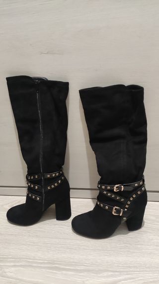 Botas altas negras mujer