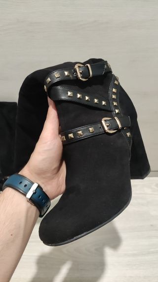 Botas altas negras mujer